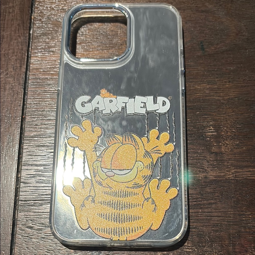 Black and Gold Garfield iPhone Case with Precise Cutouts